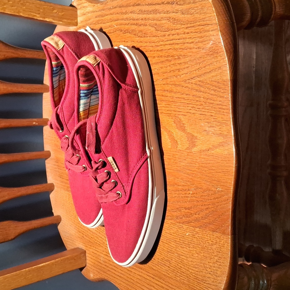 Vans men's size 12 red sneakers